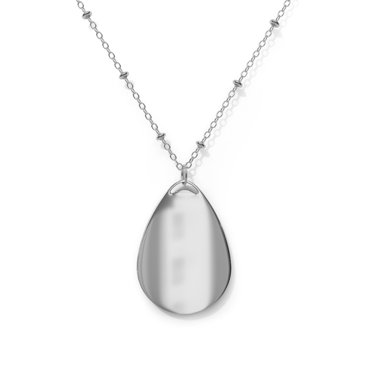 Oval Pendant Necklace – Fear Is Not My Spirit