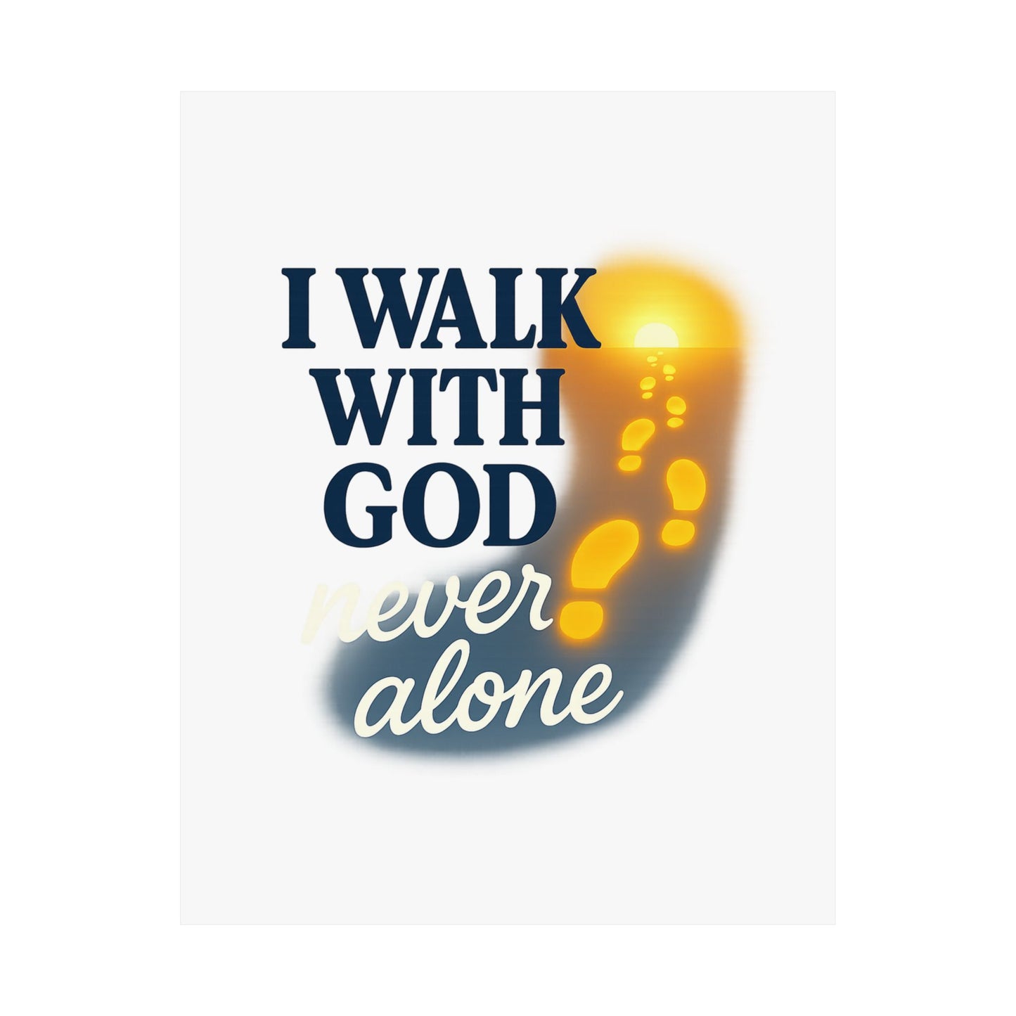 Inspirational Wall Art Poster, God Quote Decor, Faith Motivation Print, Religious Home Decor, Spiritual Gift
