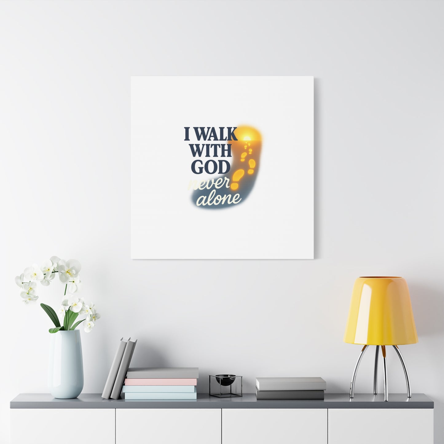I Walk With God – Matte Canvas Wall Art