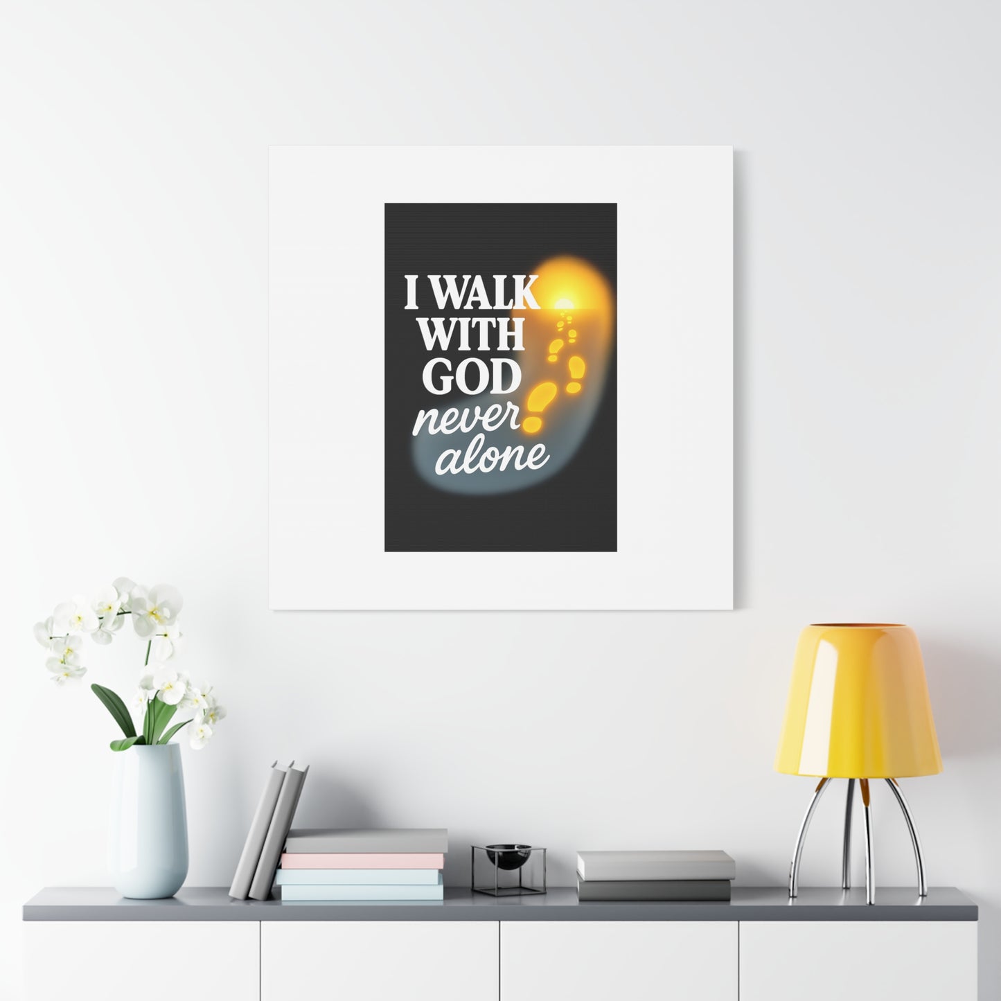I Walk With God – Matte Canvas Wall Art