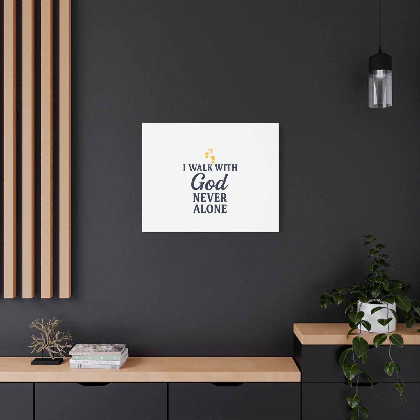 I Walk With God – Matte Canvas Wall Art
