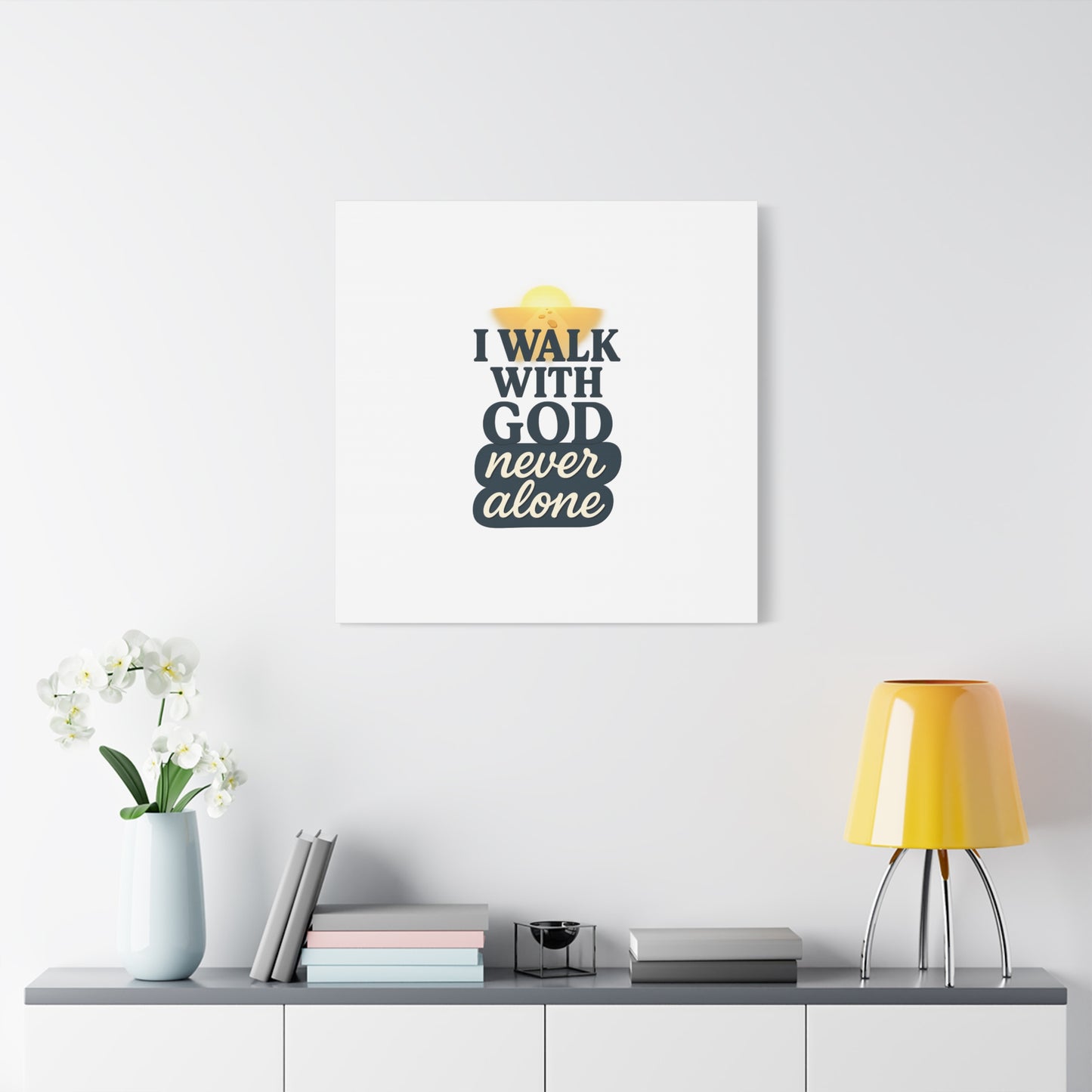 I Walk With God – Matte Canvas Wall Art