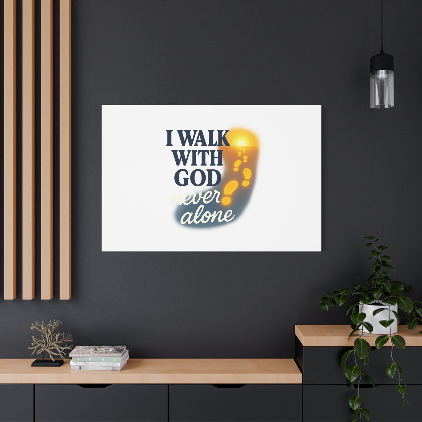 I Walk With God – Matte Canvas Wall Art
