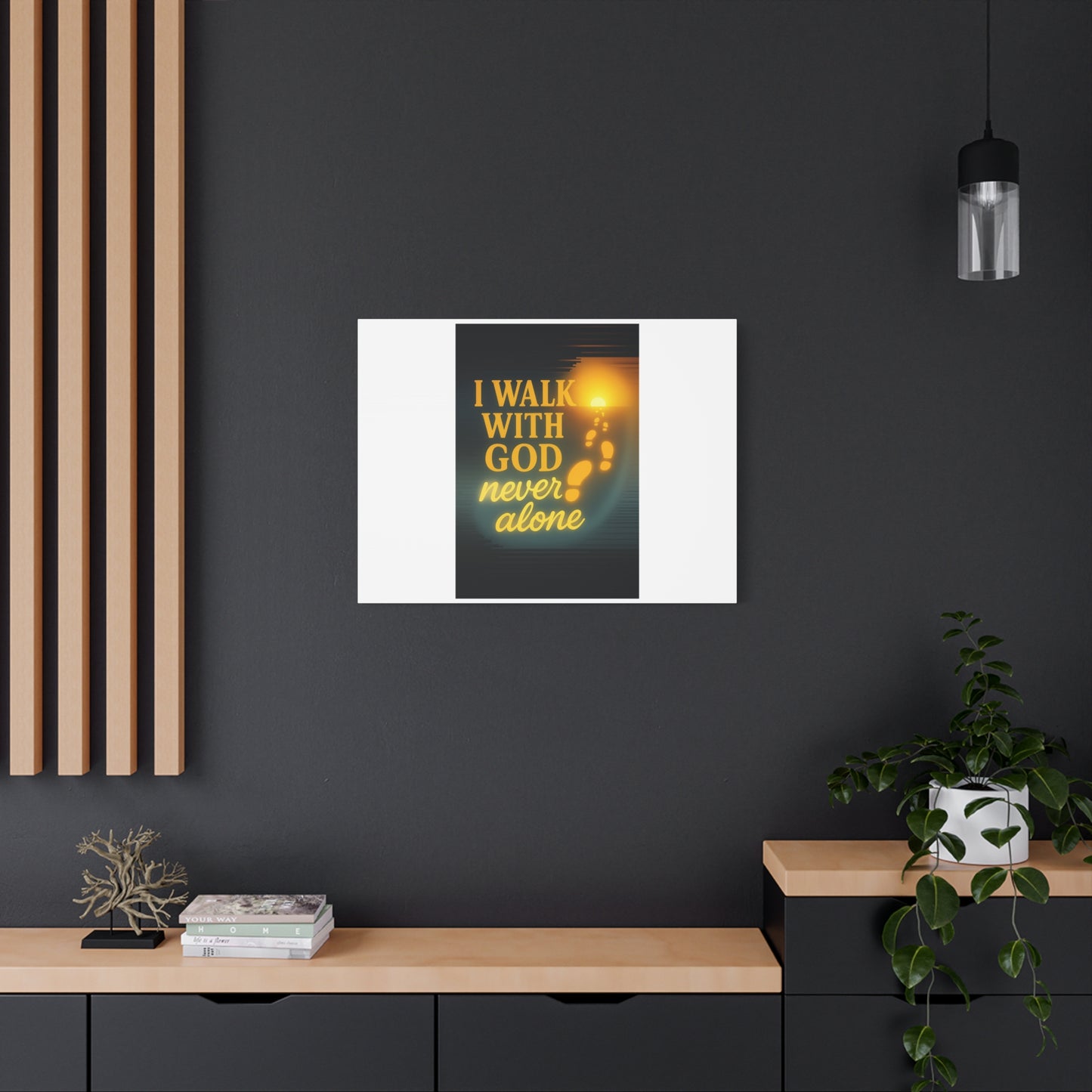 I Walk With God – Matte Canvas Wall Art