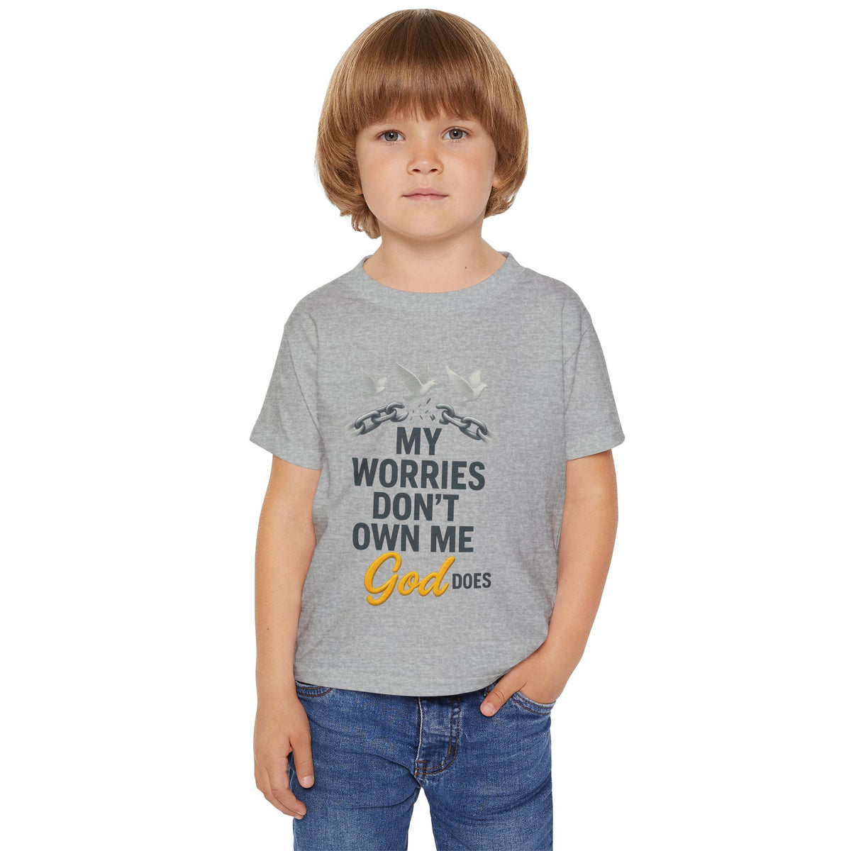 Toddler T‑Shirt — My Worries Don't Own Me, God Does