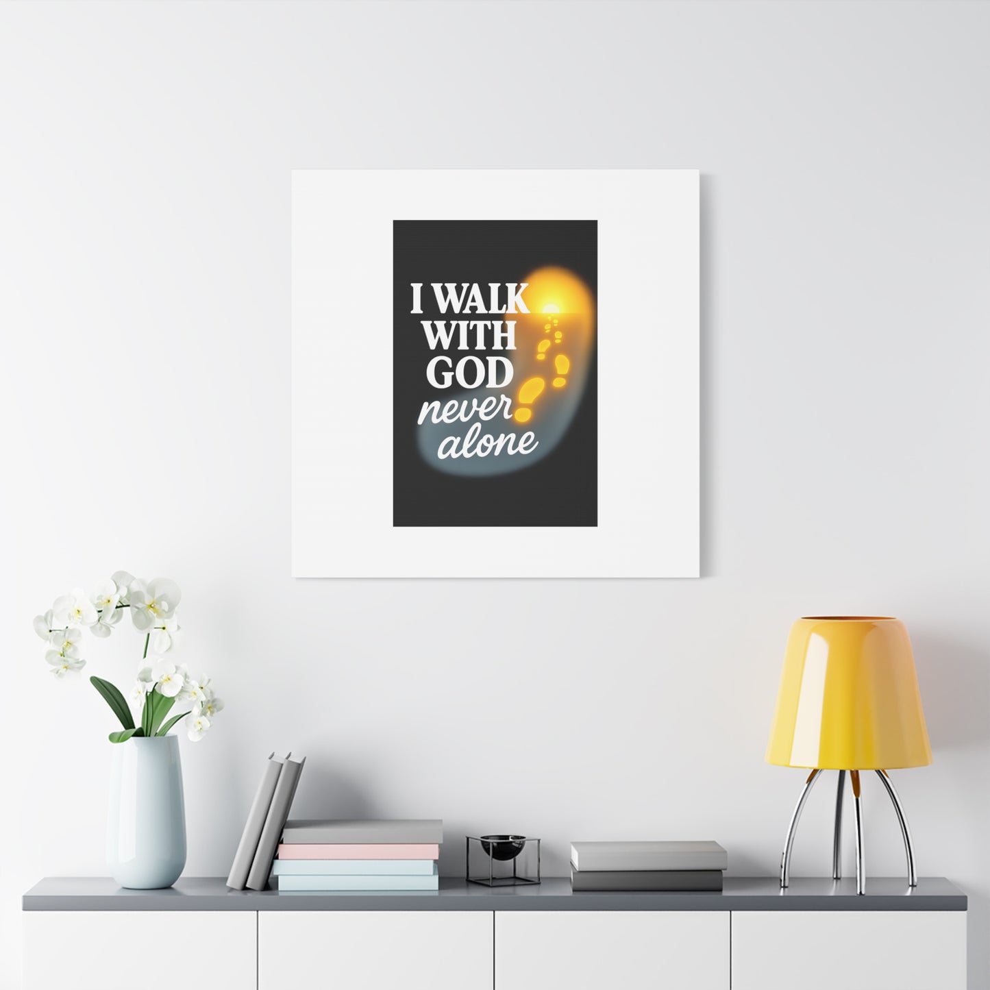 I Walk With God – Matte Canvas Wall Art