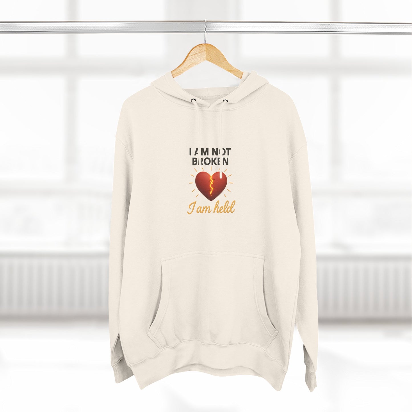 I Am Not Broken – Inspirational Hoodie for Strength, Healing & Self-Love