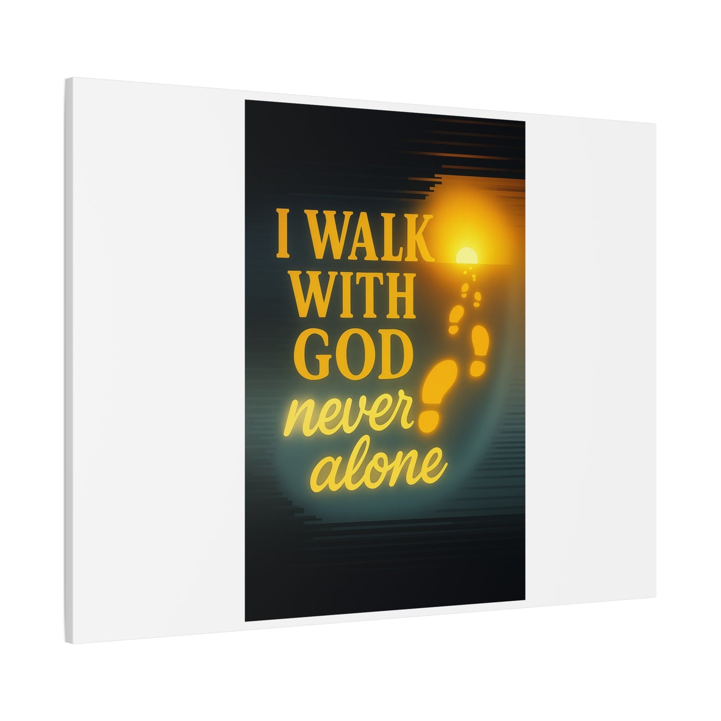 I Walk With God – Matte Canvas Wall Art