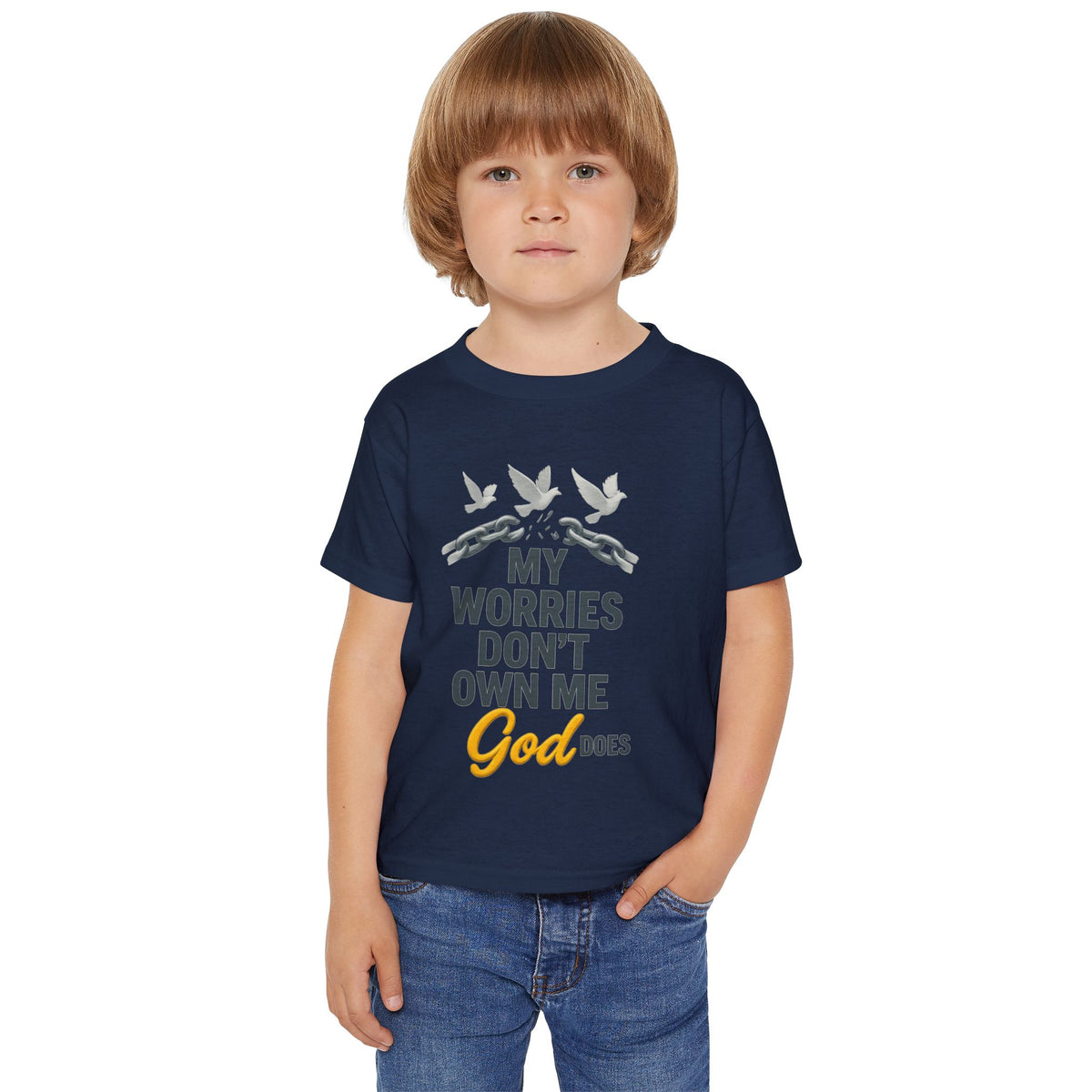 Toddler T‑Shirt — My Worries Don't Own Me, God Does