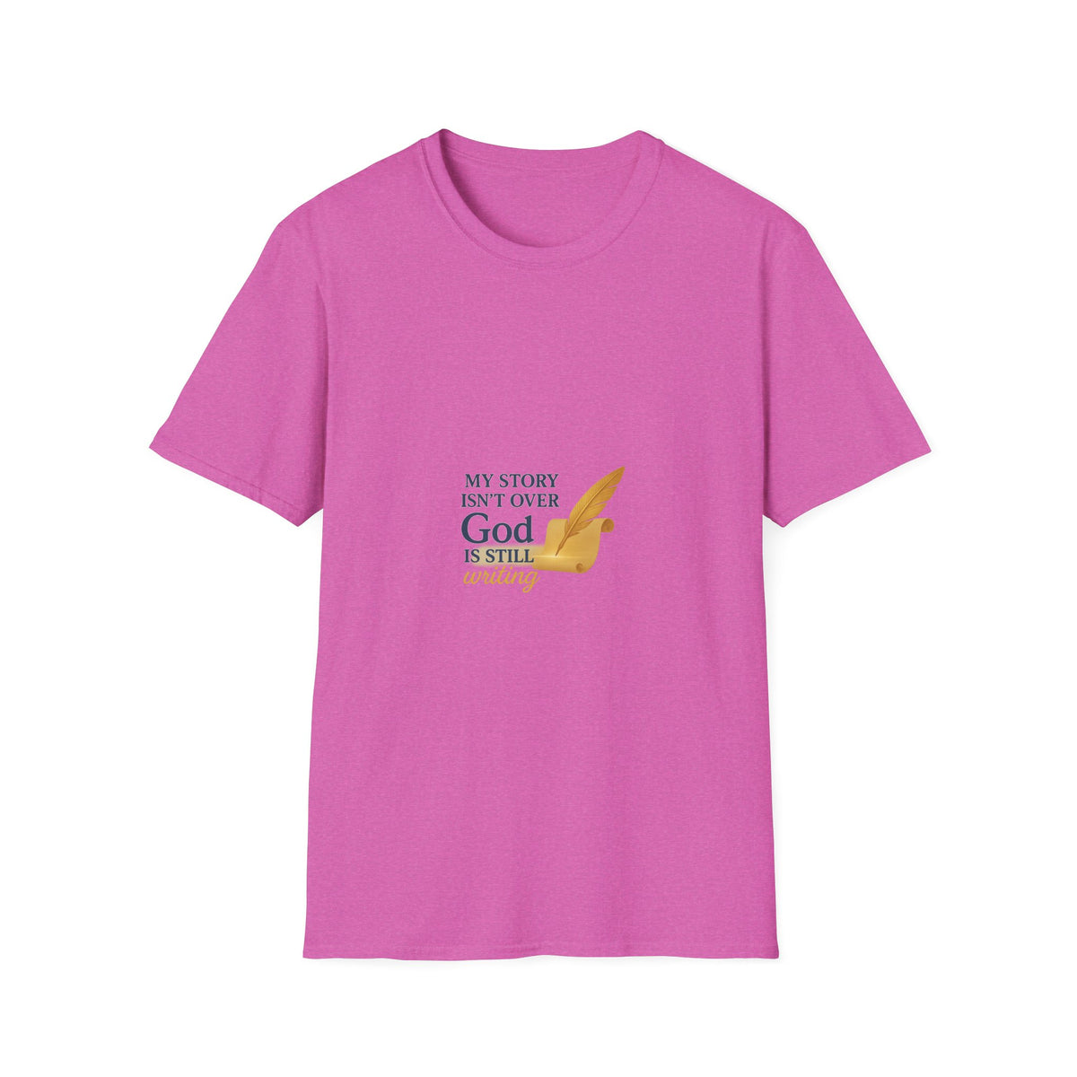 Inspirational Unisex T-Shirt, My Story Isn’t Over, God is Still Writing, Faith-Based Apparel, Christian Gift, Motivational Tee