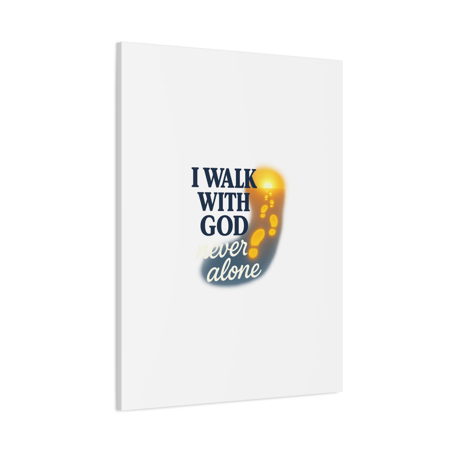 I Walk With God – Matte Canvas Wall Art