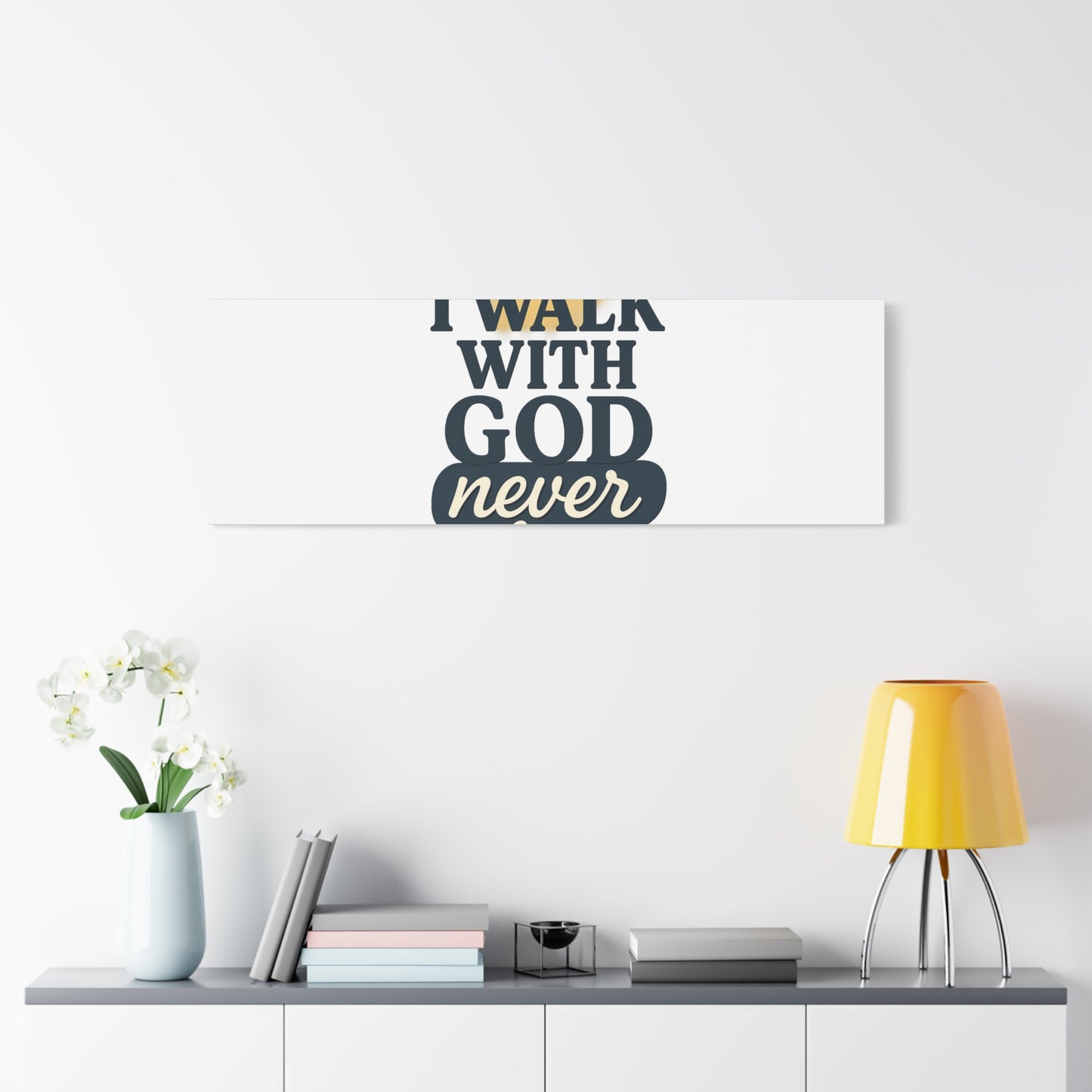 I Walk With God – Matte Canvas Wall Art