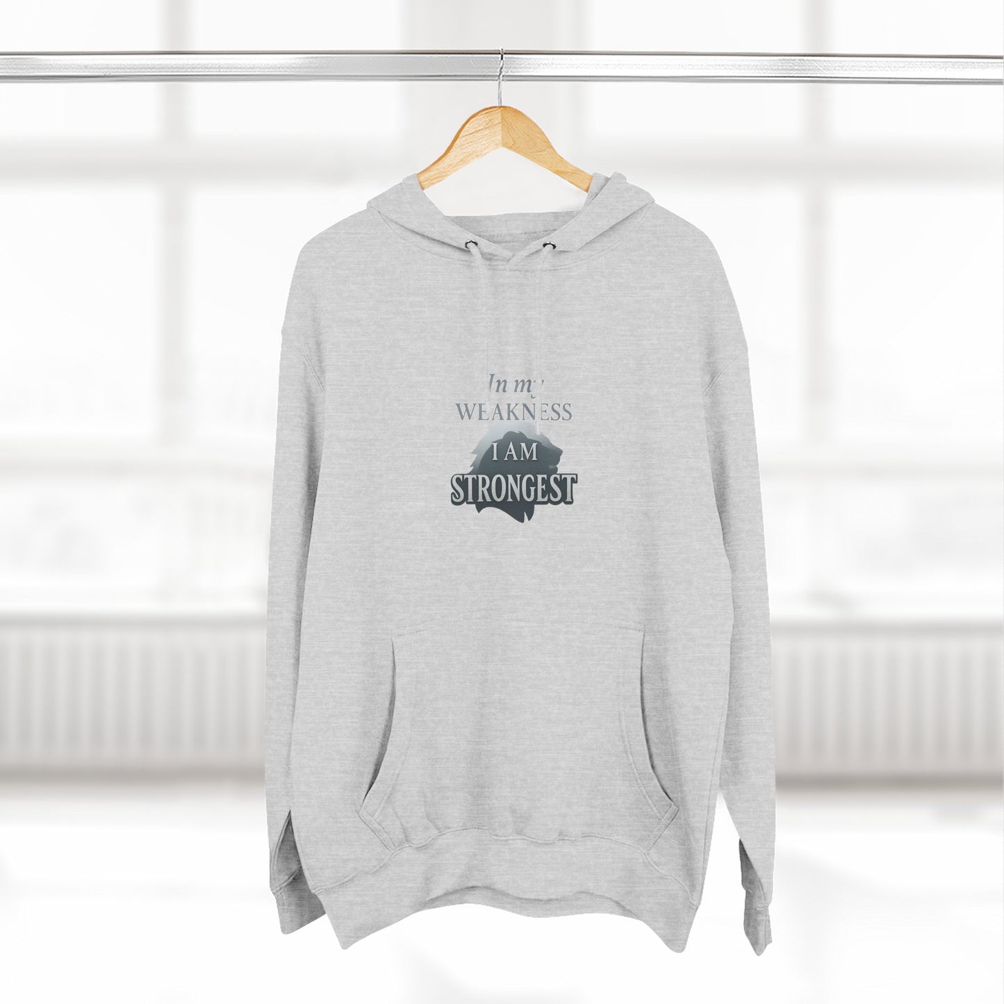 Three-Panel Fleece Hoodie