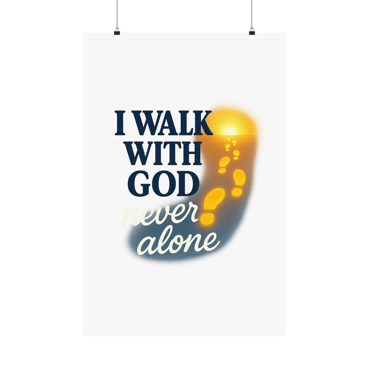 Inspirational Wall Art Poster, God Quote Decor, Faith Motivation Print, Religious Home Decor, Spiritual Gift