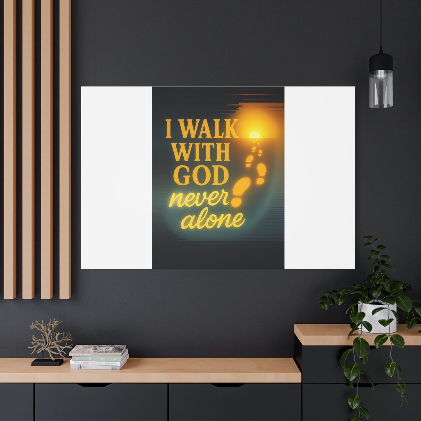 I Walk With God – Matte Canvas Wall Art