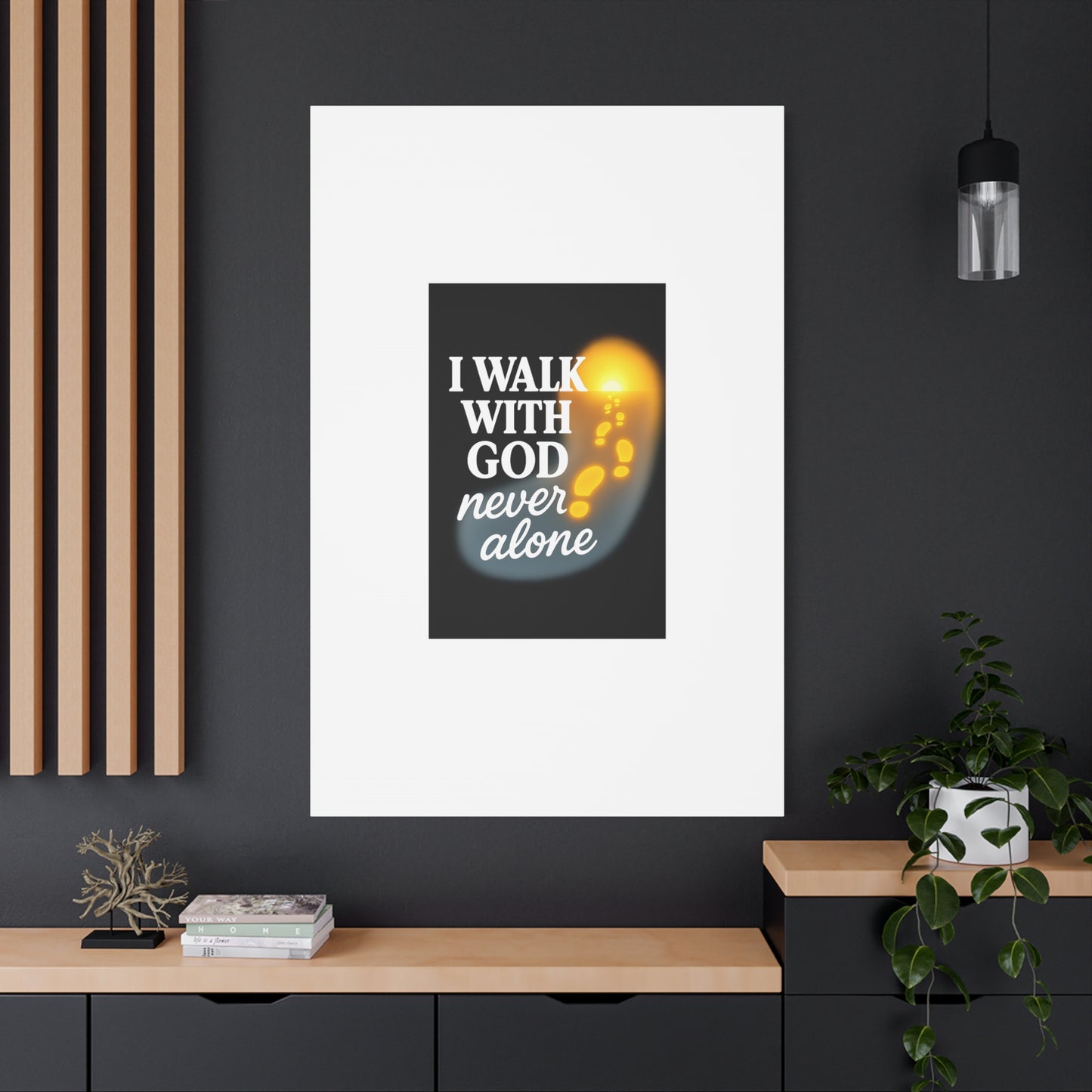 I Walk With God – Matte Canvas Wall Art