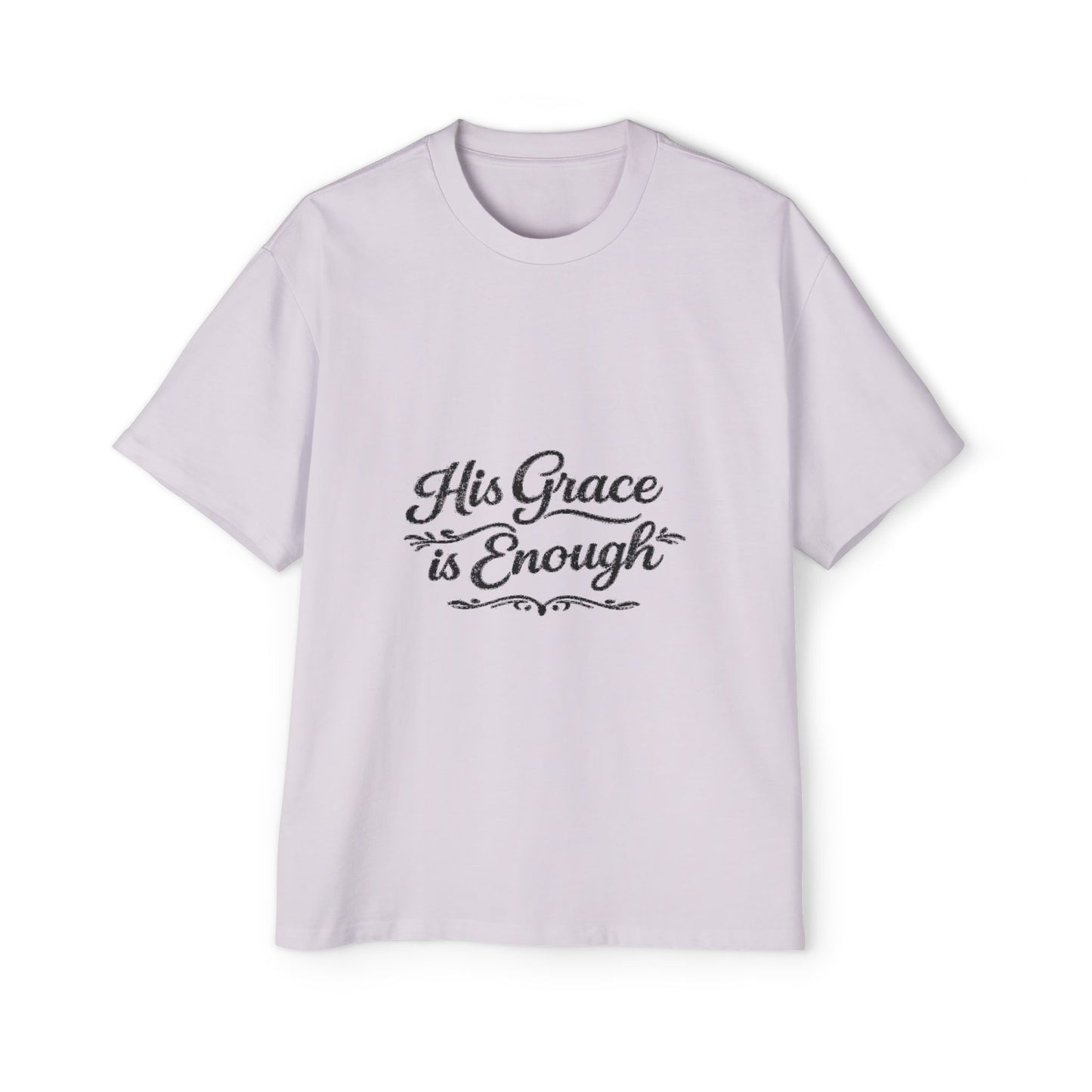 “His Grace Is Enough” Faith-Based Oversized T-shirt
