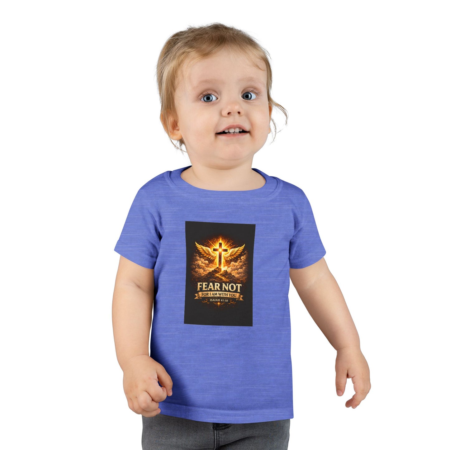 Toddler T-Shirt - Fear Not, Guardian Angel Cross Graphic