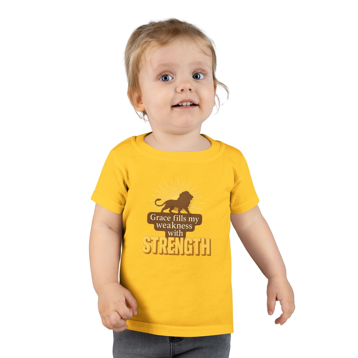 Toddler T-Shirt – Grace Fills My Weakness with Strength