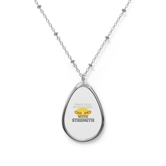 Personalized Ellipse Pendant Necklace – Custom, Elegant & Timeless