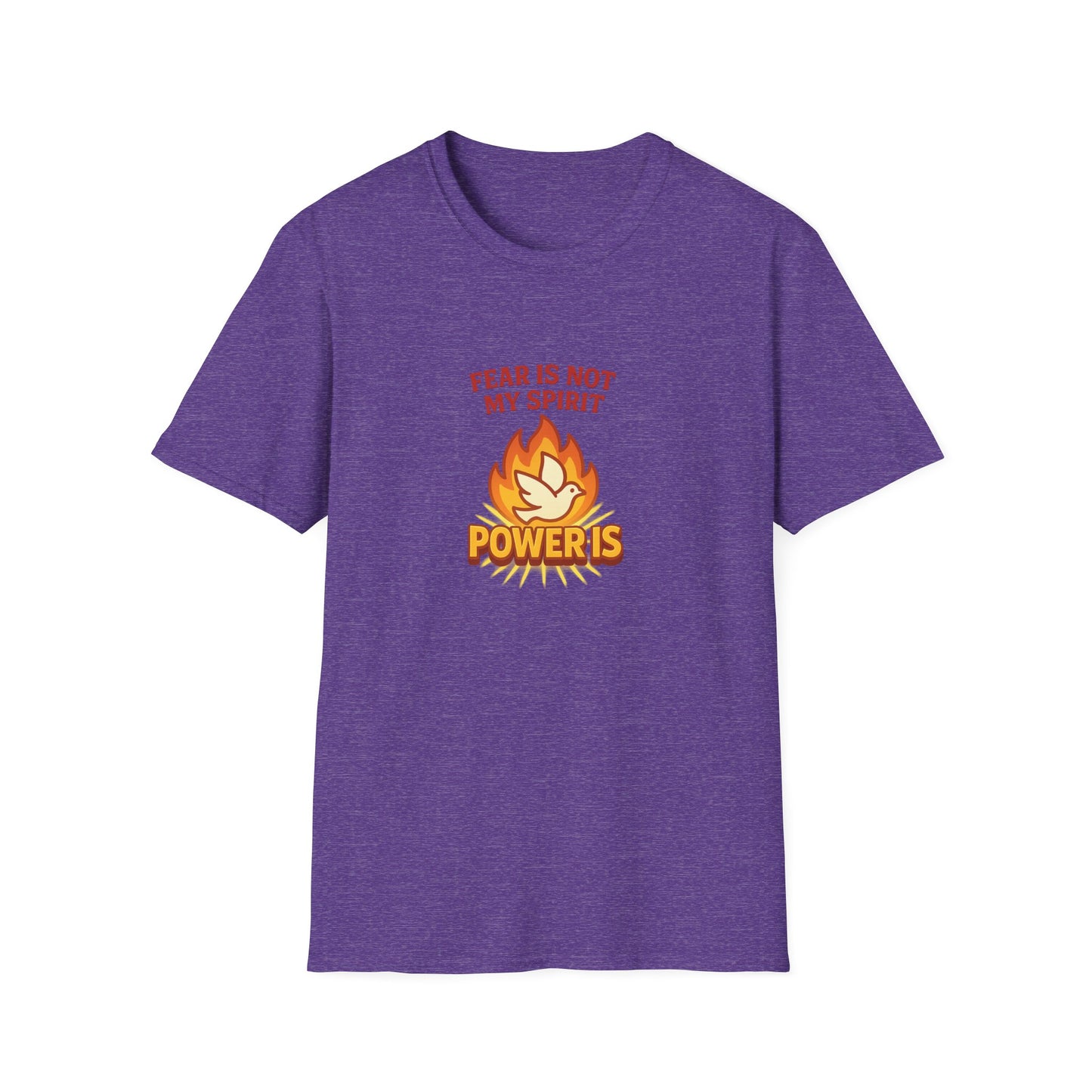 Fear Is Not My Spirit T-Shirt – Empowering Unisex Motivational Tee for Strength & Confidence