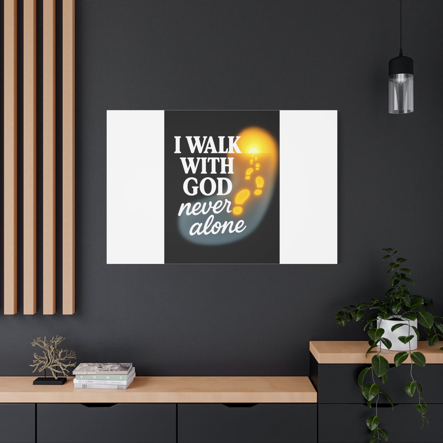 I Walk With God – Matte Canvas Wall Art