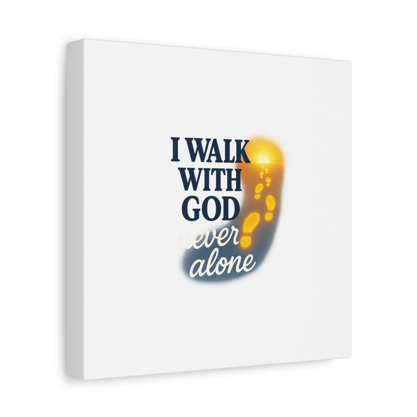 I Walk With God – Matte Canvas Wall Art