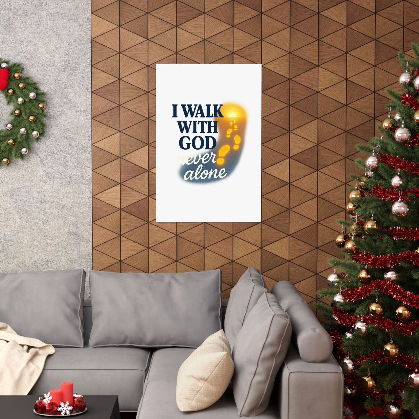 Inspirational Wall Art Poster, God Quote Decor, Faith Motivation Print, Religious Home Decor, Spiritual Gift