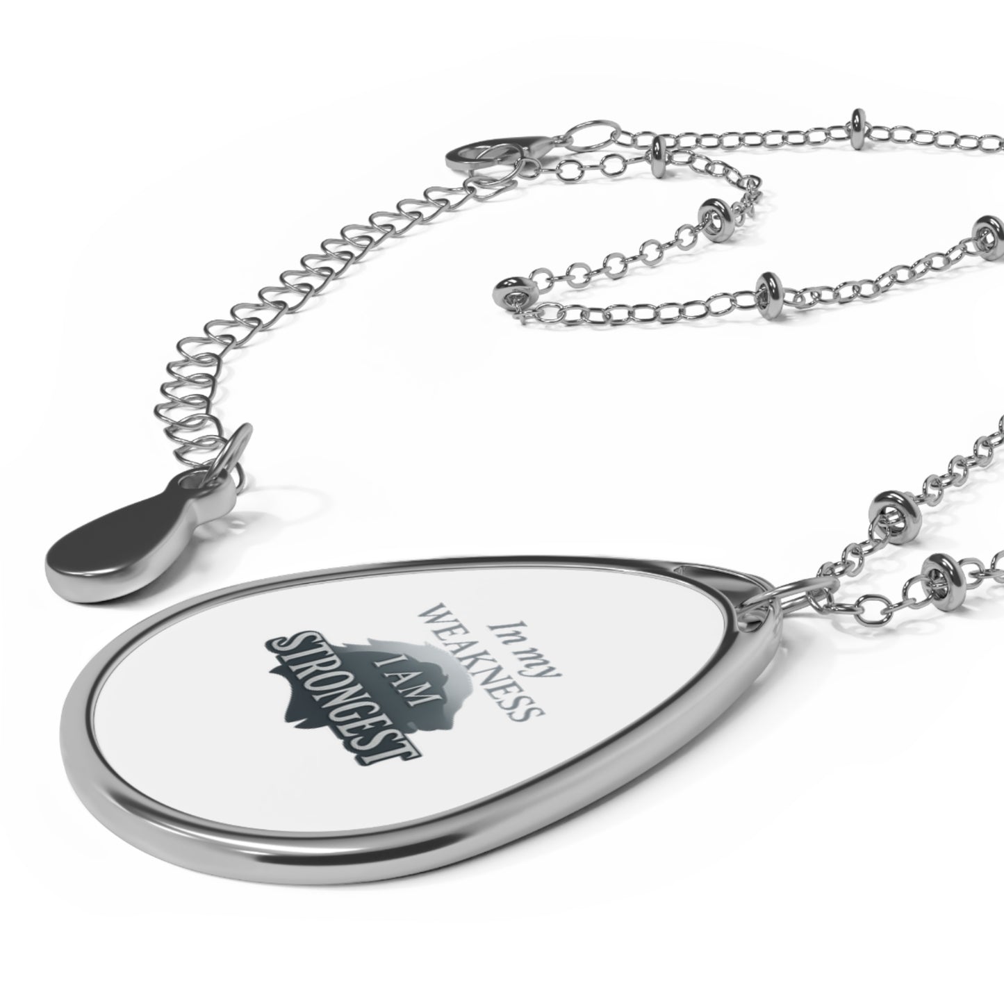 Personalized Oval Pendant Necklace – Vibrant, Elegant & Timeless