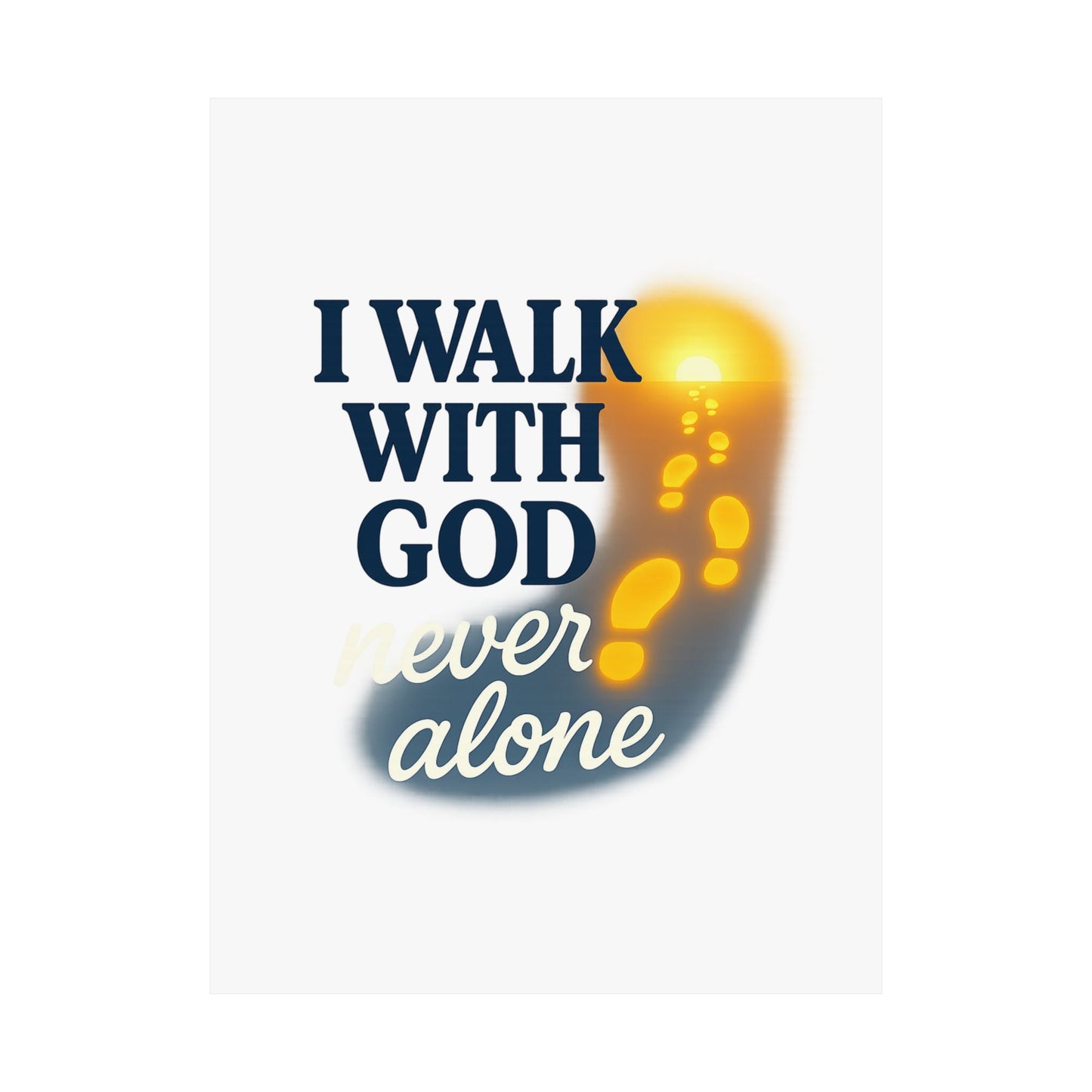 Inspirational Wall Art Poster, God Quote Decor, Faith Motivation Print, Religious Home Decor, Spiritual Gift