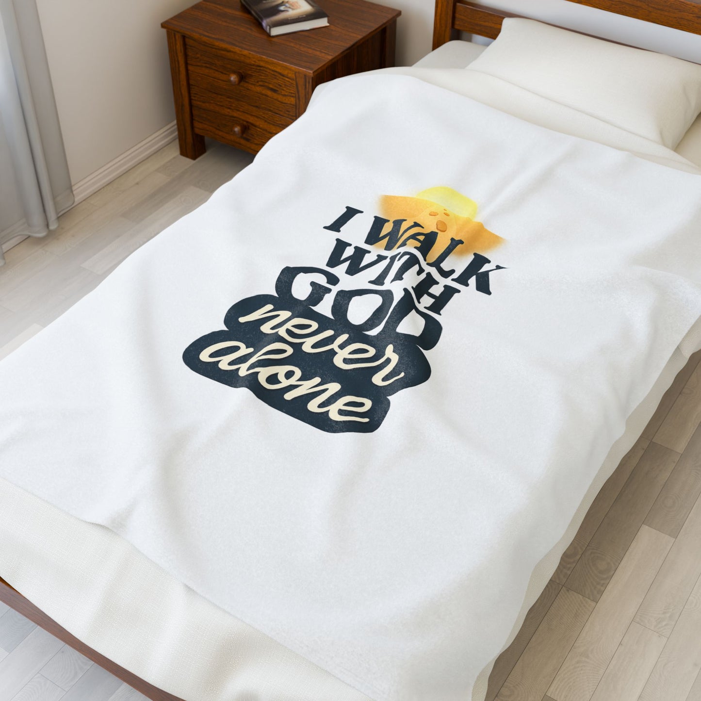 Faith-Inspired Velveteen Plush Blanket