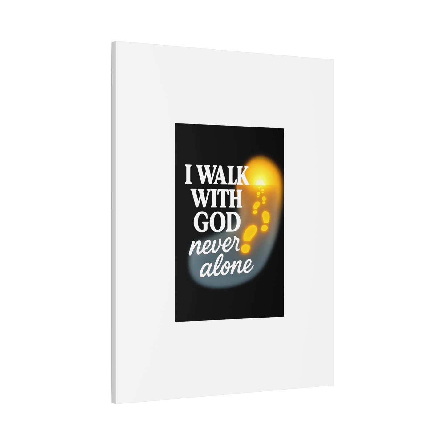 I Walk With God – Matte Canvas Wall Art