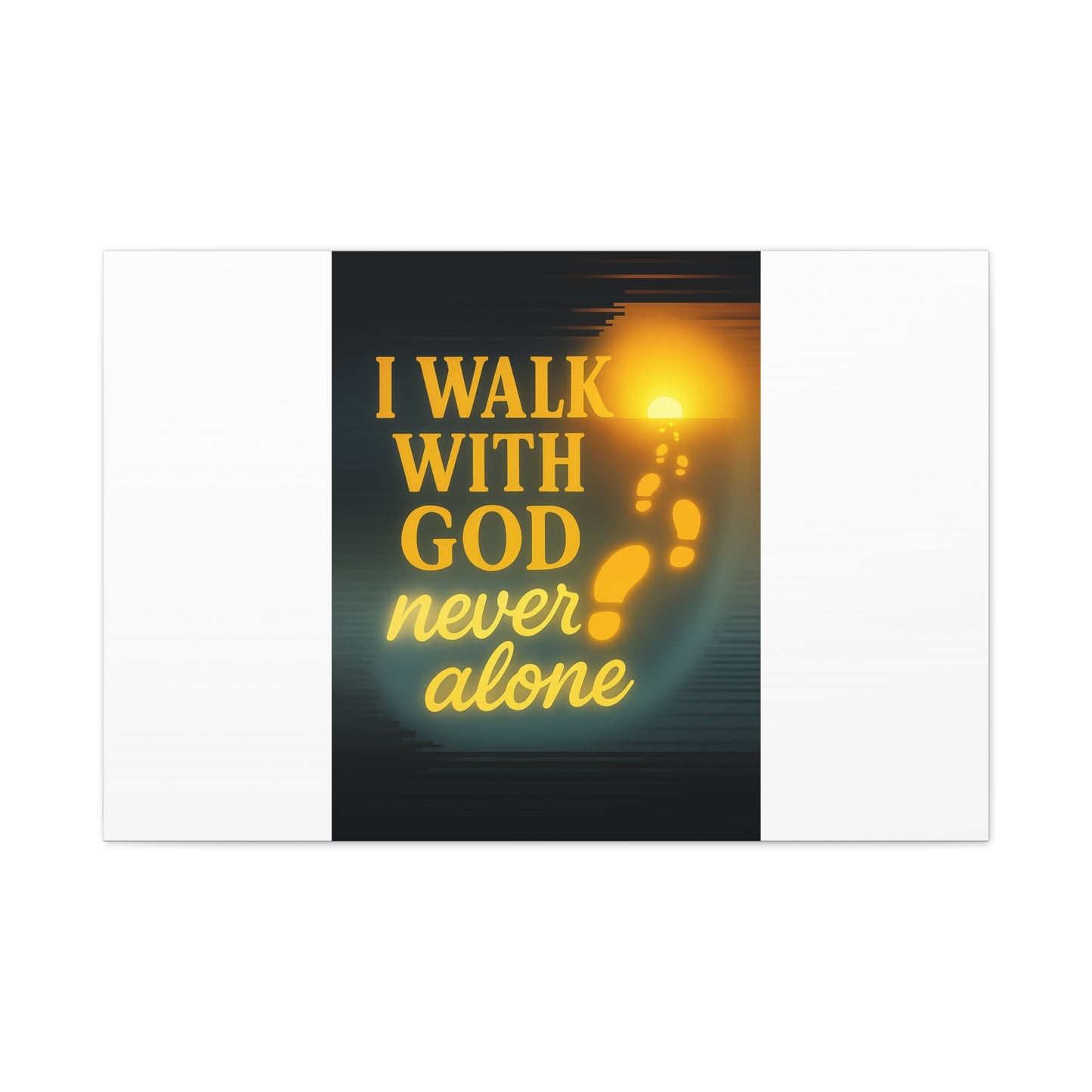 I Walk With God – Matte Canvas Wall Art
