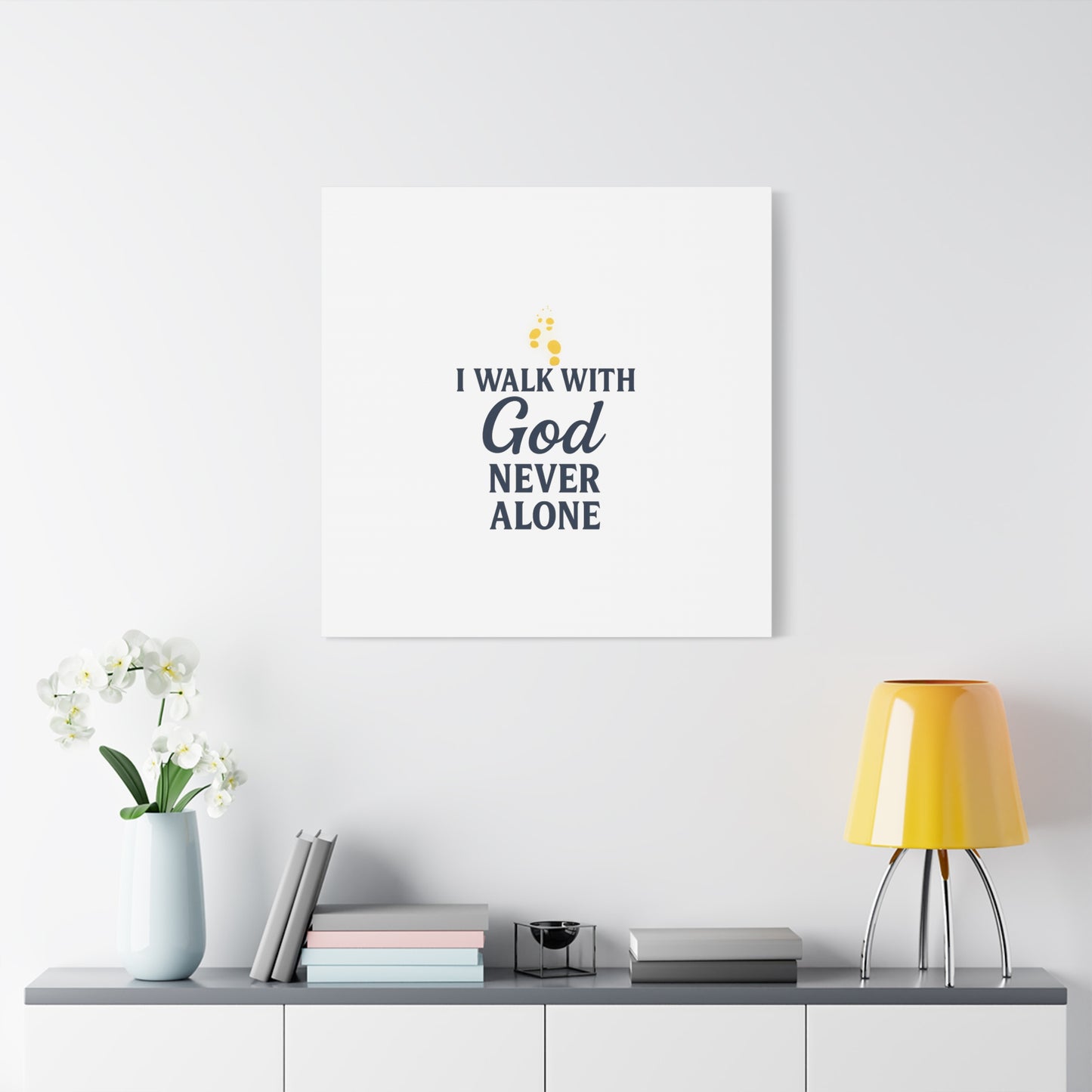 I Walk With God – Matte Canvas Wall Art