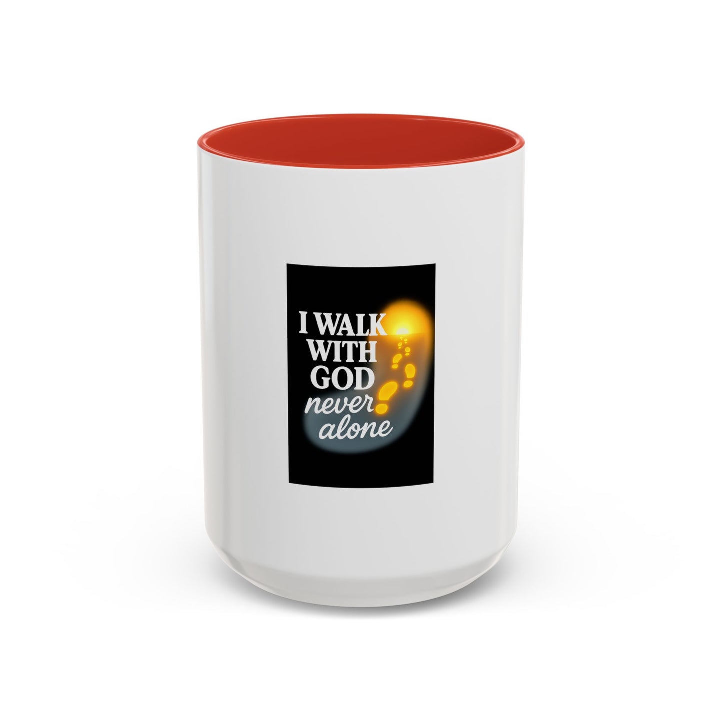 Inspirational Coffee Mug - I Walk With God, Faith Mug, Christian Gift, Encouragement Cup, Religious Decor, Daily Devotional