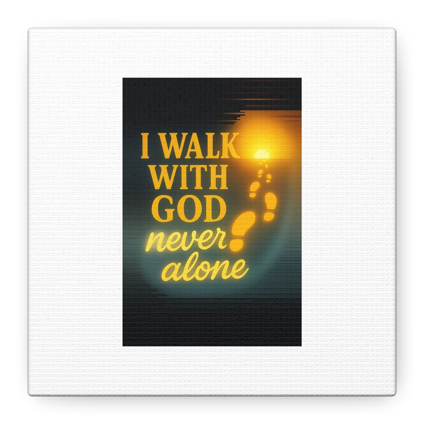 I Walk With God – Matte Canvas Wall Art