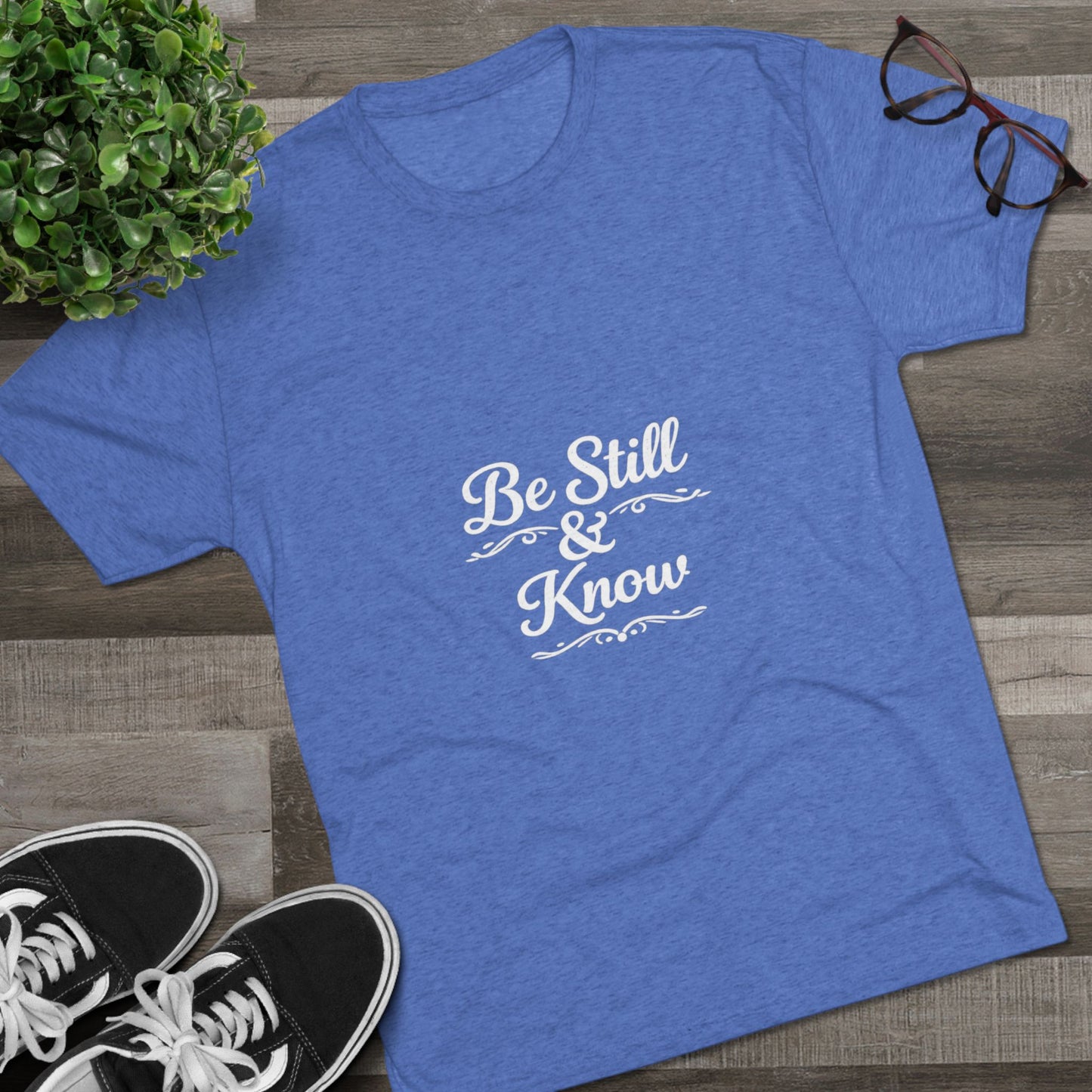 Be Still & Know Tshirt — Inspirational Christian Graphic T‑Shirt