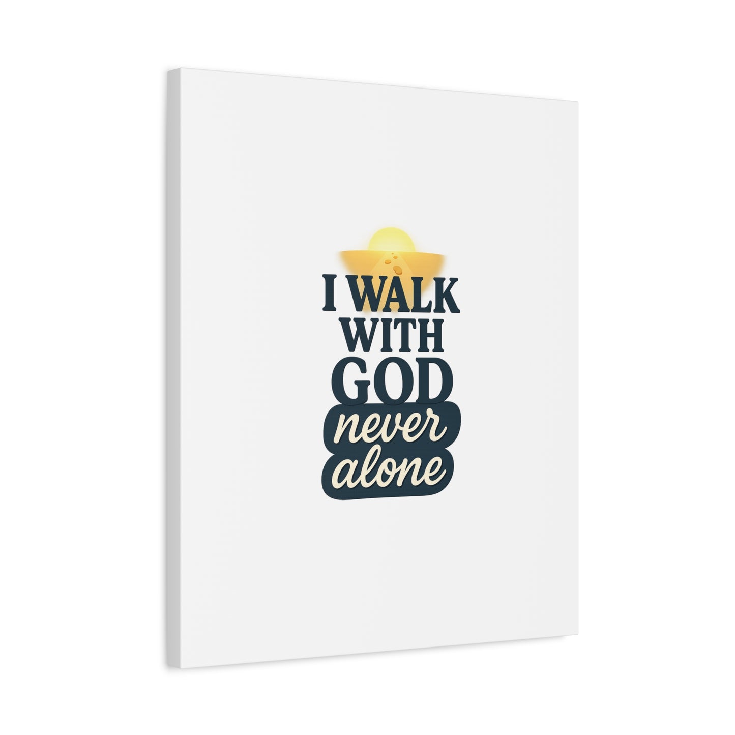 I Walk With God – Matte Canvas Wall Art