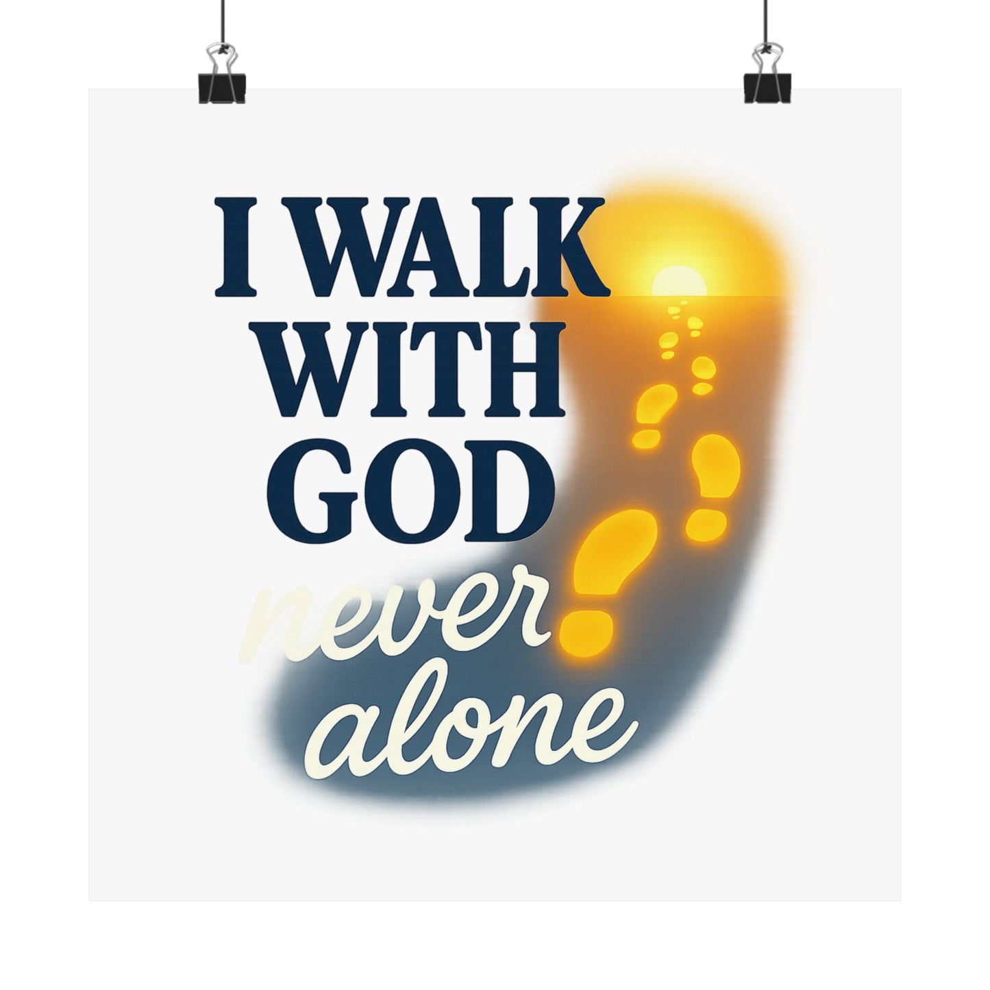 Inspirational Wall Art Poster, God Quote Decor, Faith Motivation Print, Religious Home Decor, Spiritual Gift