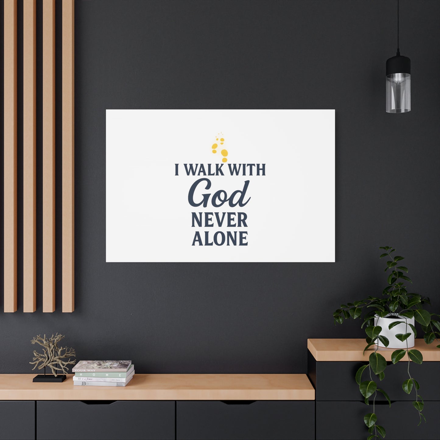 I Walk With God – Matte Canvas Wall Art