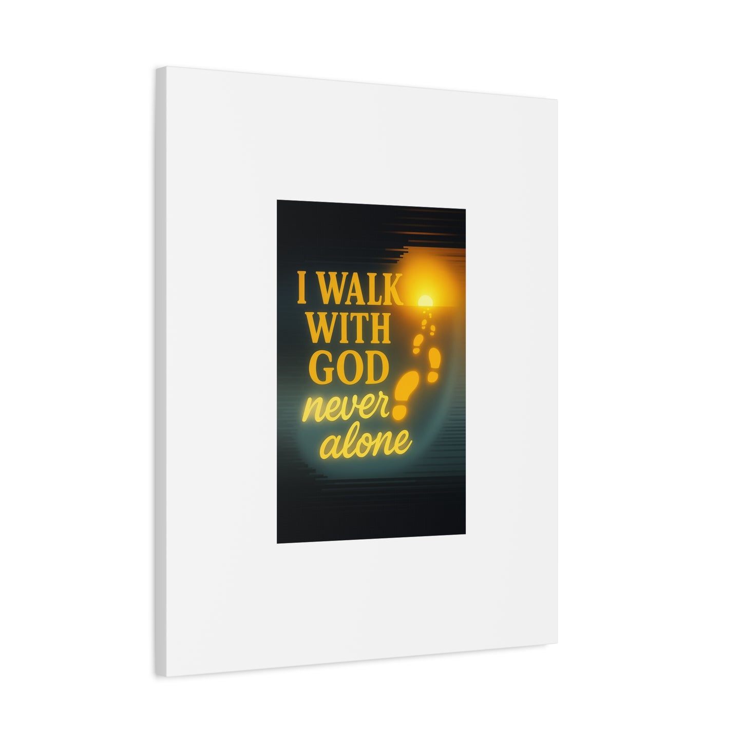 I Walk With God – Matte Canvas Wall Art