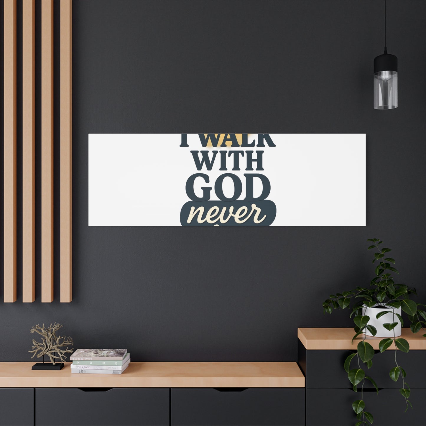 I Walk With God – Matte Canvas Wall Art