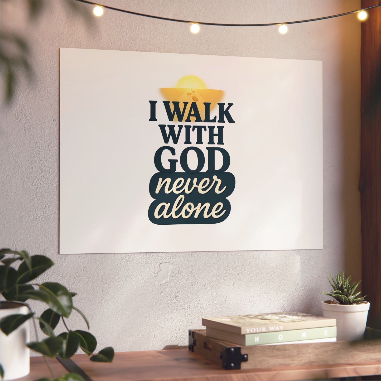 I Walk With God – Wall Art