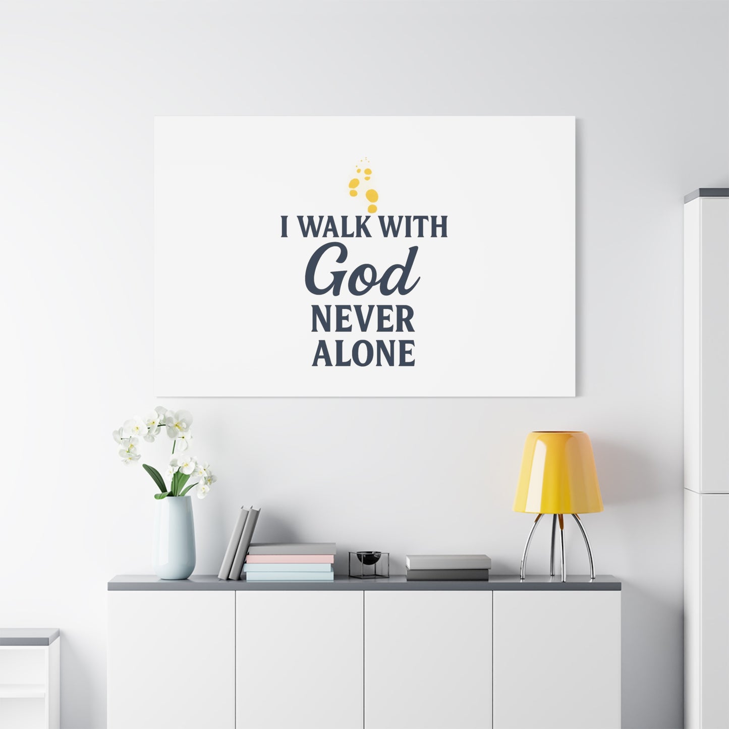 I Walk With God – Matte Canvas Wall Art