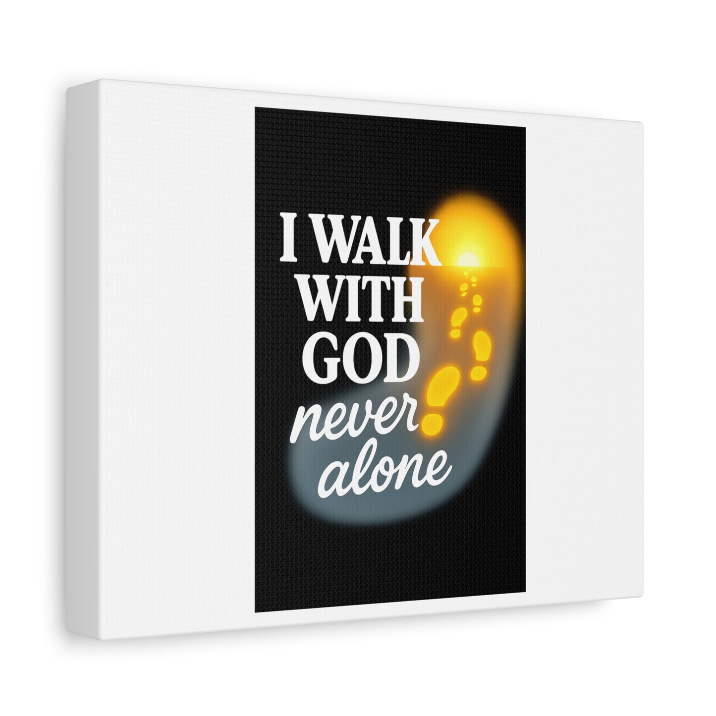I Walk With God – Matte Canvas Wall Art