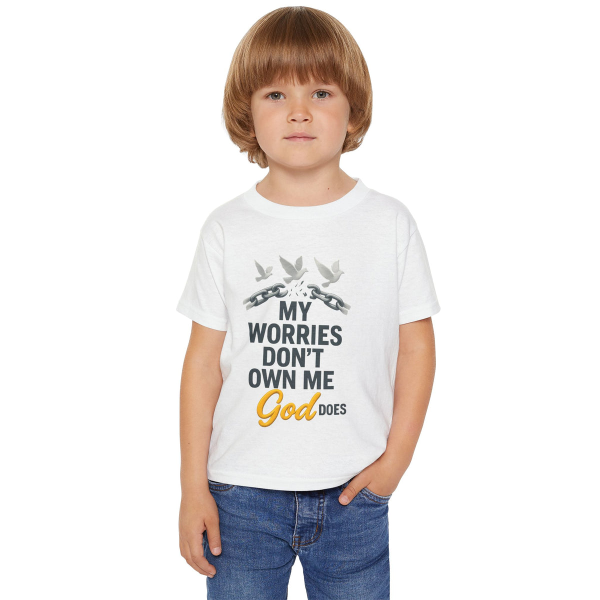 Toddler T‑Shirt — My Worries Don't Own Me, God Does