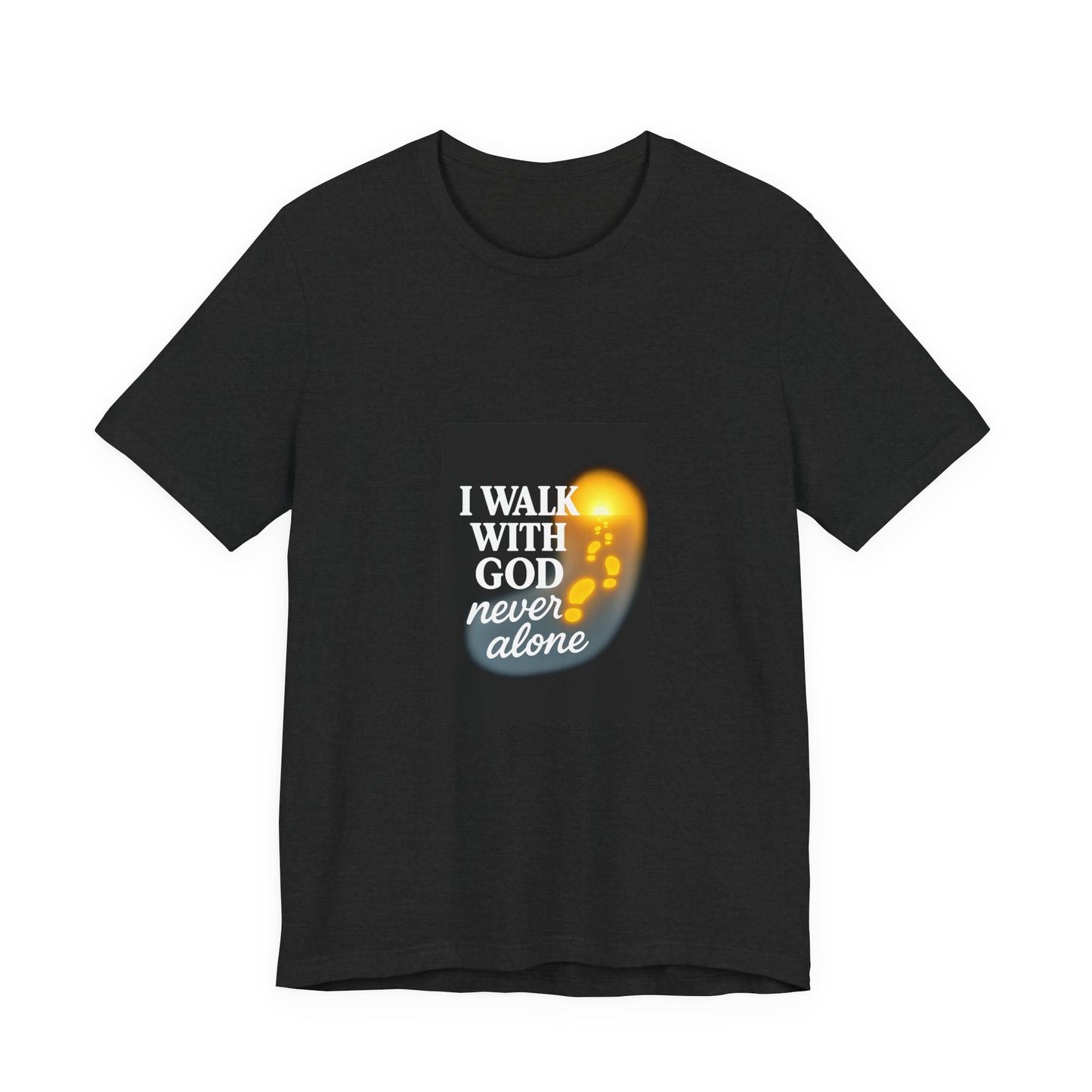 Inspirational Unisex Tee - 'I Walk with God, Never Alone' for Spiritual Wear, Faith-Based Gifts, Christian Apparel, Daily Motivation, [...]