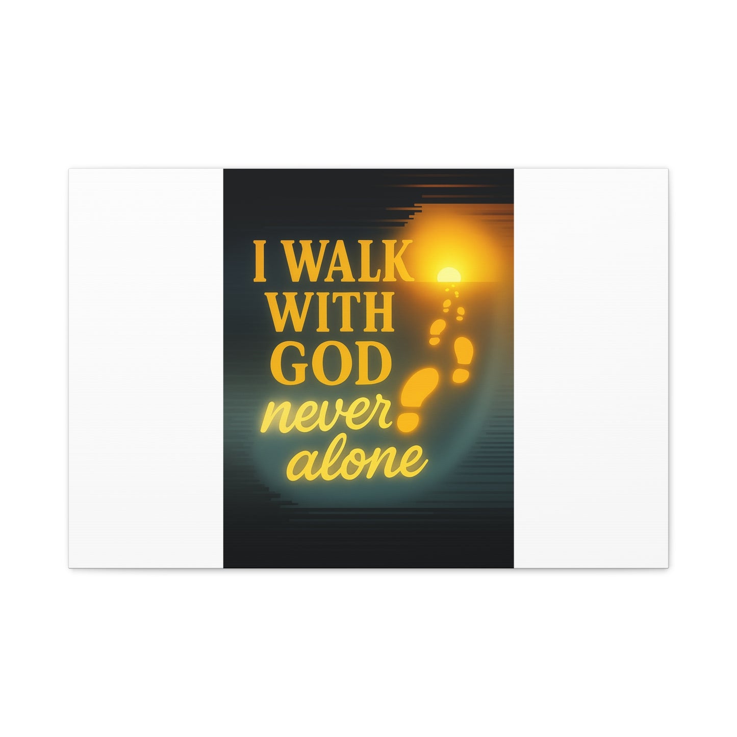 I Walk With God – Matte Canvas Wall Art