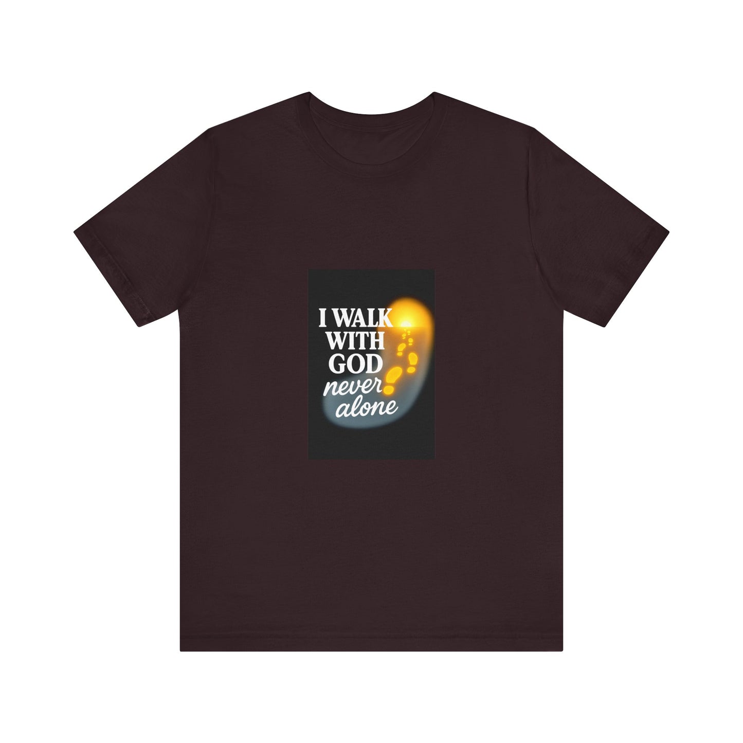 Inspirational Unisex Tee - 'I Walk with God, Never Alone' for Spiritual Wear, Faith-Based Gifts, Christian Apparel, Daily Motivation, [...]