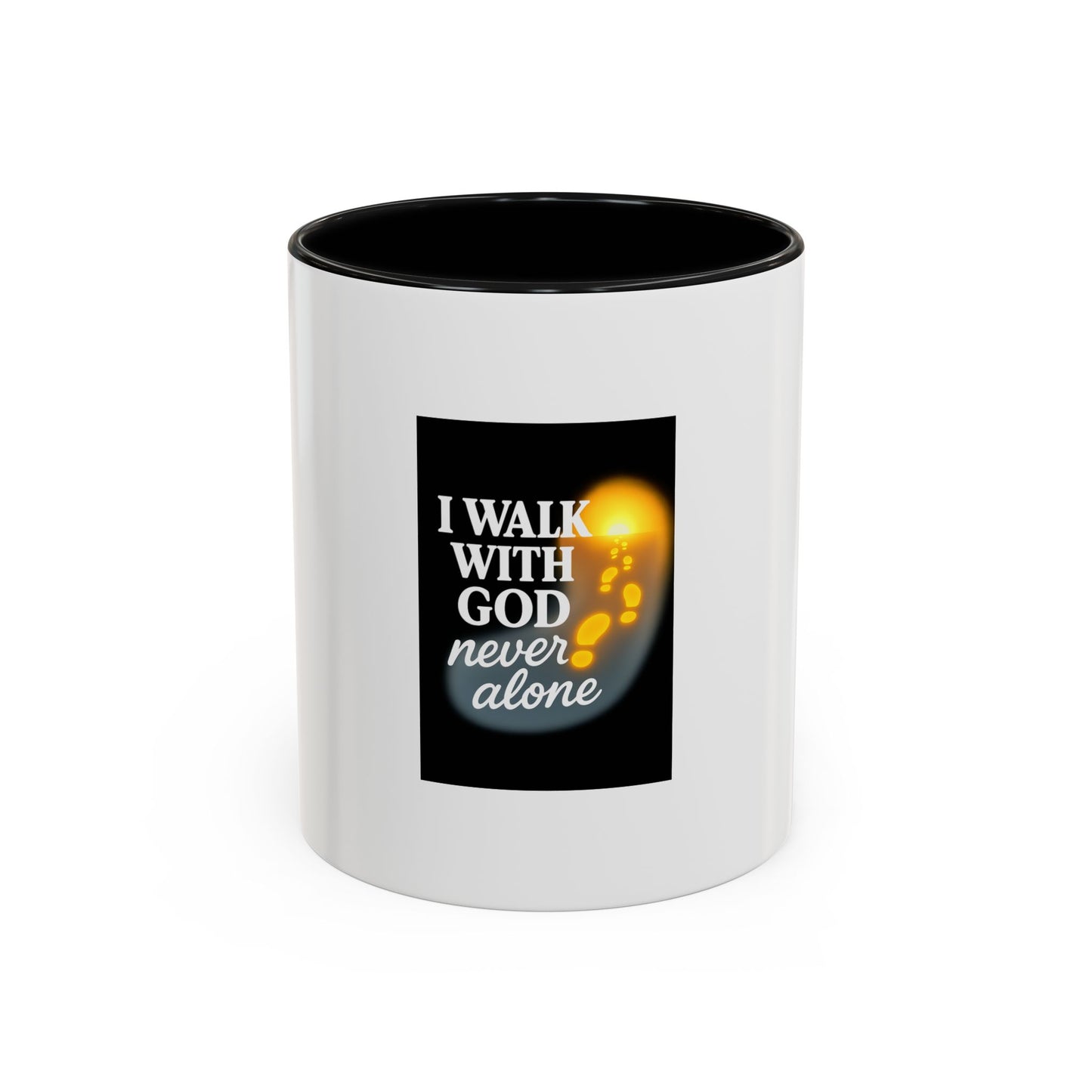 Inspirational Coffee Mug - I Walk With God, Faith Mug, Christian Gift, Encouragement Cup, Religious Decor, Daily Devotional